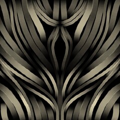 Dark abstract with 3D effect. Lines and shapes on a dark background. Volumetric illustration. Background with 3D effect - obrazy, fototapety, plakaty