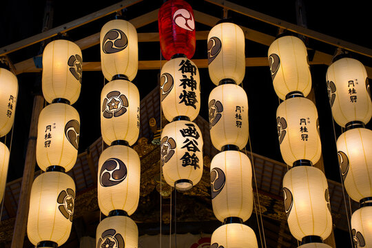 京都　祇園祭の宵山　函谷鉾（かんこほこ）