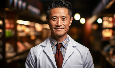 Fototapeta premium Restoring Harmony: The Craft of an Acupuncturist