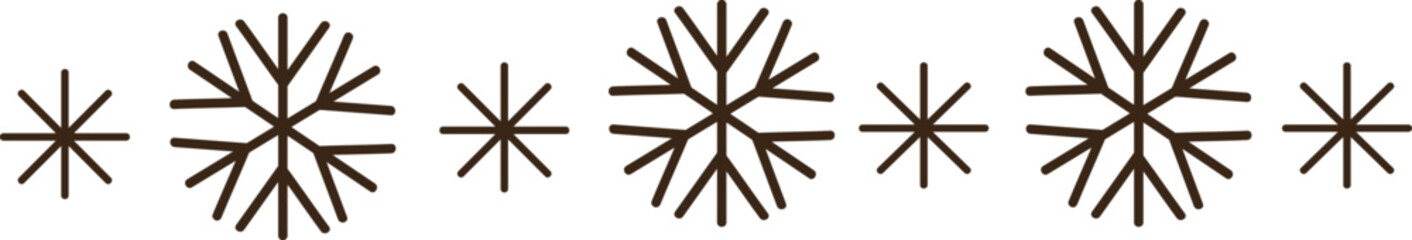 Snowflakes Christmas Border