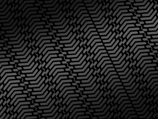 Black metal texture steel background. Perforated metal sheet.