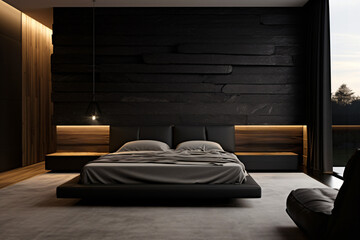 black luxury bedroom