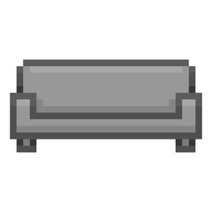 Pixel Illustration of a modern sofa
