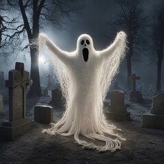 spooky halloween ghost