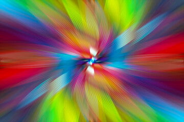 Obraz premium Abstract Twisted Light Fibers. Anime Effects Background Overlay Blend. Modern Fractal Floral Leaf Design Fantasy Majestic Background. Illuminated Light Painting. Computer Generated Majestic Wallpaper