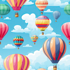 Fototapeta premium Seamless Pattern of balloon