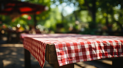 picnic blanket with table with delicious food .  - obrazy, fototapety, plakaty