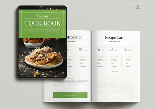 Cook Book Brochure Template