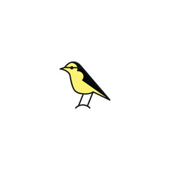  vector bird icon on white background