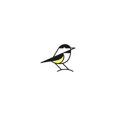  vector bird icon on white background