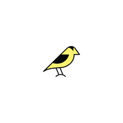  vector bird icon on white background
