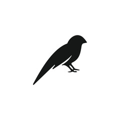  vector bird icon on white background