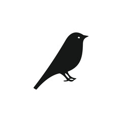  vector bird icon on white background