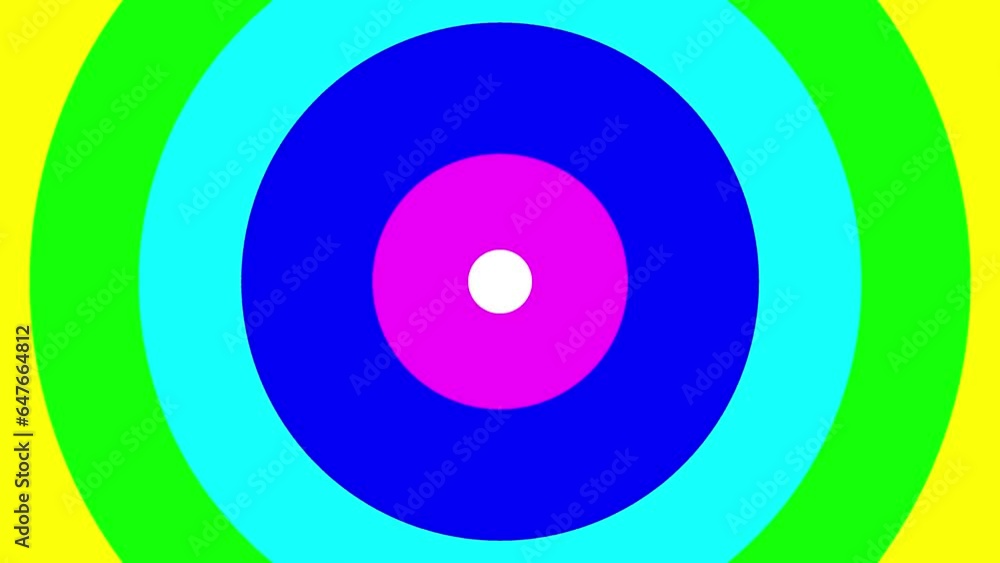 Poster round circles background transition animation