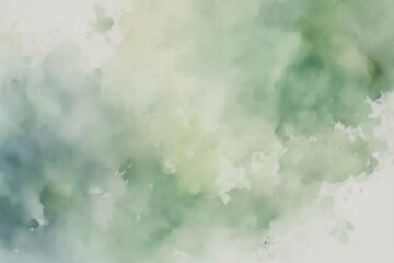 abstract green watercolor background  made with Generative AI