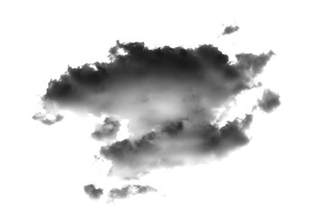 Dym, chmura na białym tle. Bez tła © markstudio2008