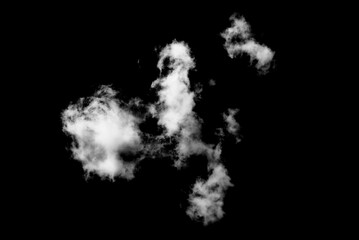 Fototapeta na wymiar Tło, chmury, dym, białe i czarne 