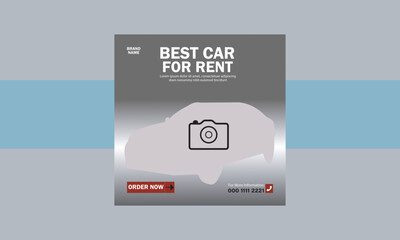 MODERN AND ELEGANT SPORT CAR RENT AND SELL BANNER BUNDLE SET FOR SOCIAL MEDIA POST AND STORY TEMPLATE VECTOR