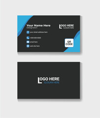 A clean, simple and professional business card design .Vector illustration design.