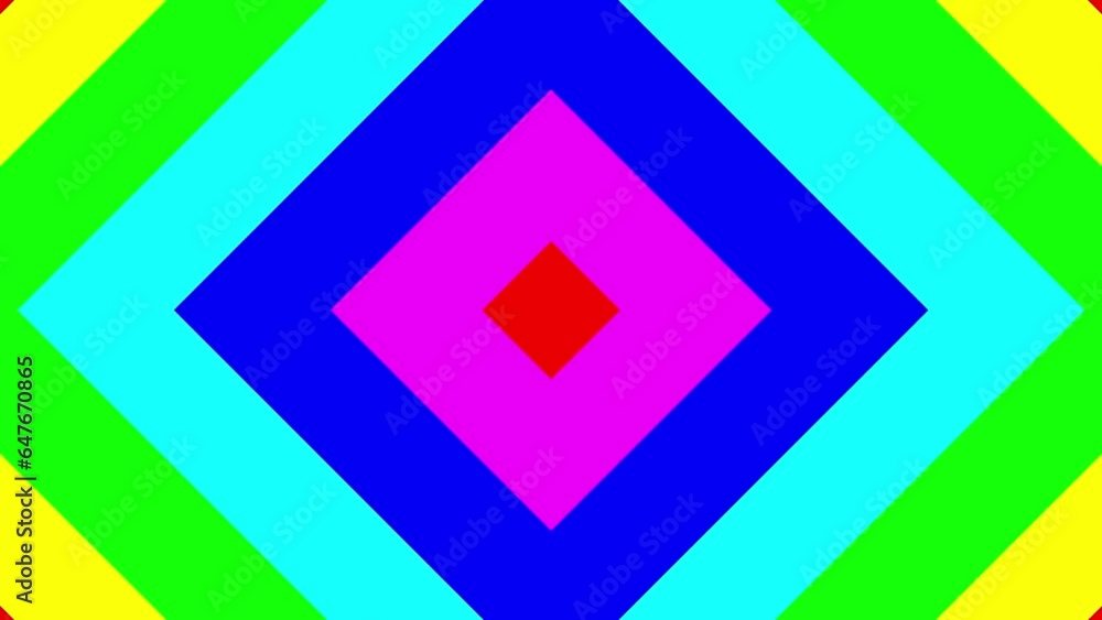 Poster geometric shape pattern transition animation