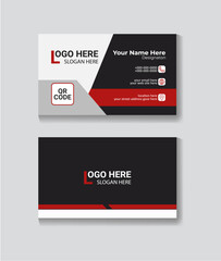 A clean, simple and professional business card design .Vector illustration design.