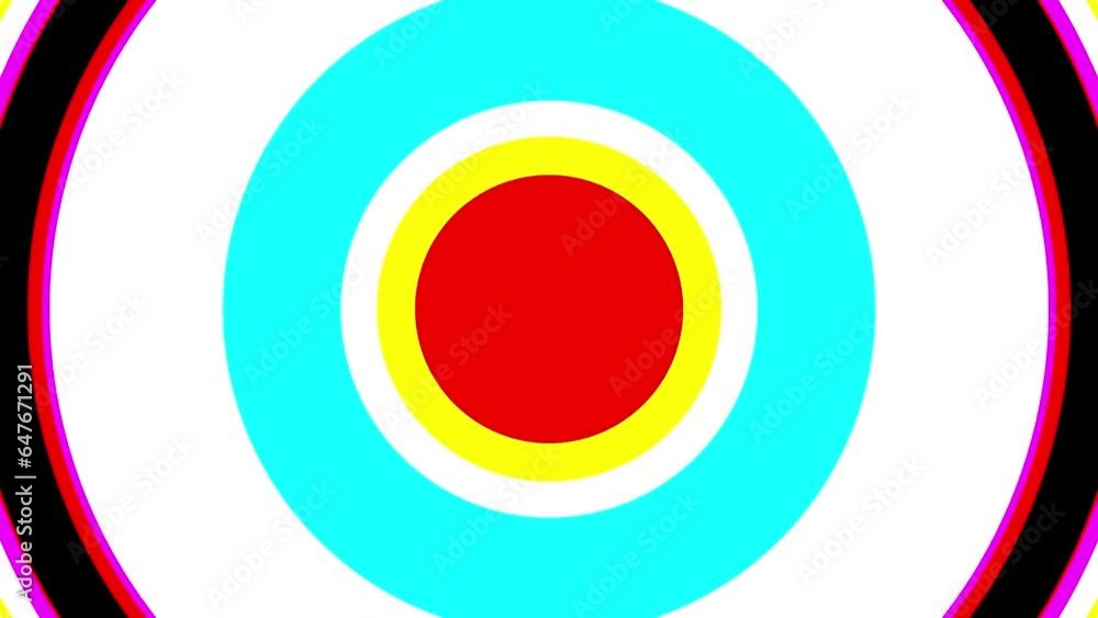 Poster abstract circles pattern transition animation