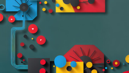 Abstract flat concept creative colour design for background