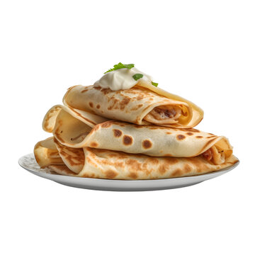 Crepe Isolated on Transparent Background