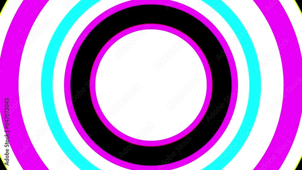Poster abstract geometric circle pattern transition animation