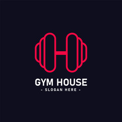 Simple logo for a gym house brand