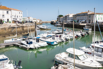 The port of La Flotte on the Atlantic Ocean coast of Île de Ré in France