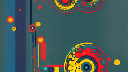 Obraz premium Abstract flat concept creative colour design for background