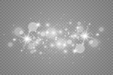 Brilliant dust vector shine. Glittering shiny ornaments for background. Vector illustration.	
