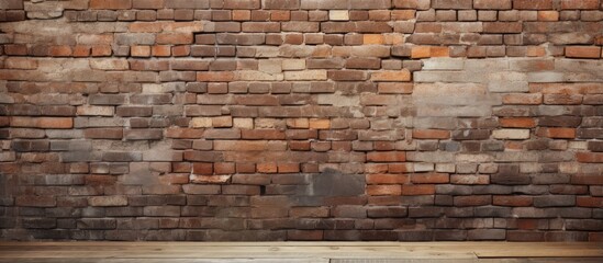 Close up of a vintage brick wall background