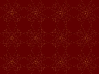 seamless pattern with red flowers