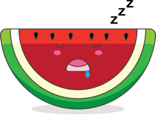 sleepy watermelon