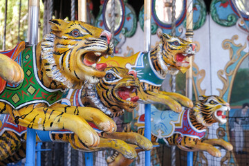 Tigers in carousel