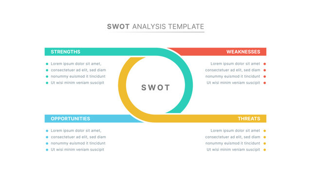 SWOT Analysis Infographic Chart Template Design