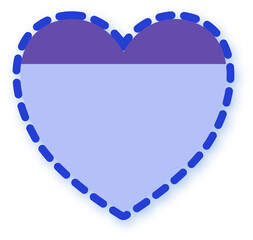 colorful heart shape cute illustration decoration