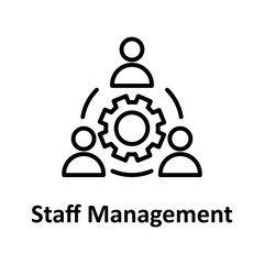 Staff management Vector Icon

