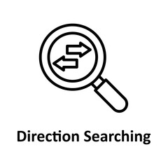 Direction searching Vector Icon

