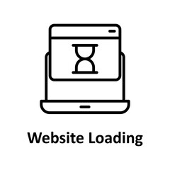 Website loading Vector Icon

