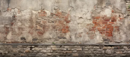 Fotobehang Ancient wall in Milan Italy with a pattern © AkuAku