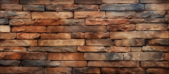 Obraz premium Background with texture for designing a brick and stone wall