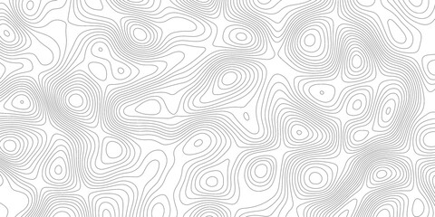 Topographic map background geographic line map with elevation assignments. Modern design with White background with topographic wavy pattern design.paper texture Imitation of a geographical map shades