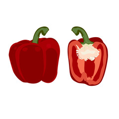 dragon fruit, Bulgarian pepper, pomegranate,  papaya, pistachio,  carambola  whole fruit and half. tropical fruits. dragon fruit isolated on white background. fruits, vegetables, nuts. Exotic fruits