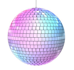 3d render disco ball (isolated on white and clipping path)