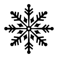  Snowflake Silhouettes , Keep Frozen Icon on Transparent Background.
