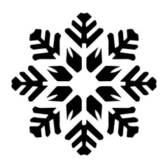  Snowflake Silhouettes , Keep Frozen Icon on Transparent Background.
