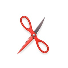 scissors and red ribbon